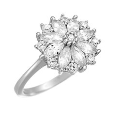 Кольцо из серебра с куб. цирконием (Арт.cz-r02063-x-w-x-x-w)