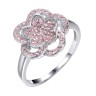Кольцо серебряное с фианитами «Flower Blossom» Fresh Jewelry (арт.MP-R03294-X-W-X-X-RC)