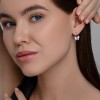 Серьги из серебра с фианитами и эмалью «Нежная бабочка» Соколов (арт.02185)