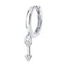 Серьга из серебра с фианитами (Арт.94170146)