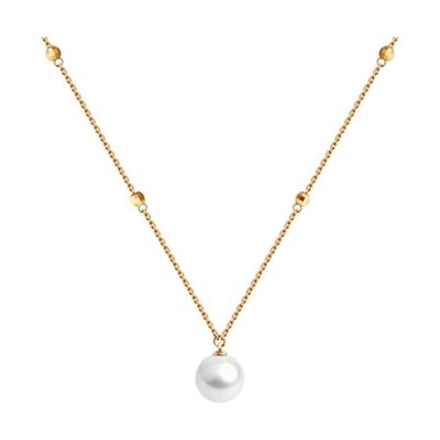 Колье золотое с жемчугом «Нежный свет» Соколов (арт.797071)