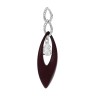 Кулон с керамикой и куб. цирконием «Ceramic Grace» Fresh Jewelry (арт.TM-P00874-BR-W-W-X-W)