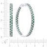 Серьги из белого золота с бриллиантом и изумрудом (Арт.me32922-wd-em_sr_em_wg)