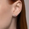 Серьги из белого золота с бриллиантами (Арт.9020064)