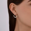 Серьги из серебра с жемчугом и фианитами «Лунный ореол» SOKOLOV (арт.94026990)