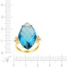 Кольцо из золота с бриллиантом и топазом (Арт.r26502_lt_yg)