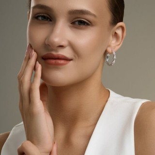Серьги из серебра с фианитами «Стрела Вдохновения» Соколов (арт.9402)