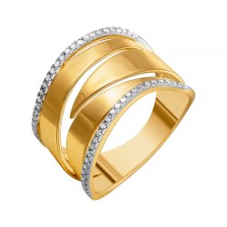 Кольцо из золота с бриллиантом (Арт.r33842_ko_yg)