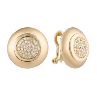 Серьги золотые с бриллиантами «Солнечный ореол» Myjewels (арт.SEV_189_SR_YG)