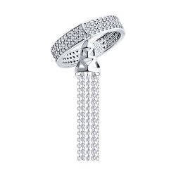 Кольцо из серебра с фианитами (Арт.94014066)