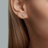 Серьги из золота с фианитами (Арт.51-122-02211-1)