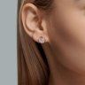 Серьги из серебра с фианитами (Арт.94026199)