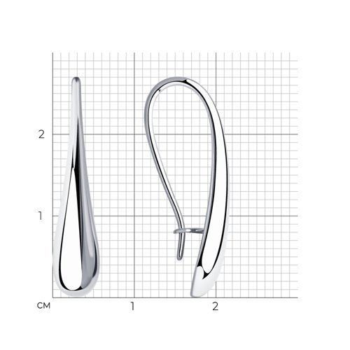 Серьги из серебра (Арт.94-120-00844-1)