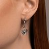 Серьги из серебра с фианитами (Арт.94026629)