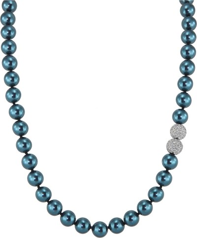 Ожерелье серебро с жемчугом и куб. цирконием «Pearl Kiss» Rivoli (арт.5L-SK-24)