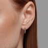 Серьга из серебра с фианитами (Арт.94170318)