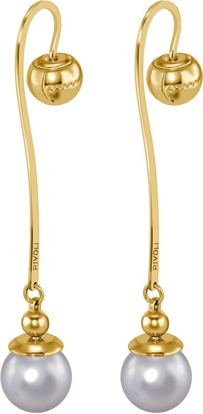 Серьги серебряные с жемчугом «Beautiful 17G» Rivoli (арт.AAS-10-10-17-G)