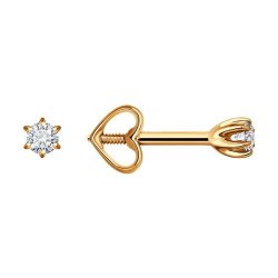 Серьги из золота с бриллиантами (Арт.51-222-02164-1)