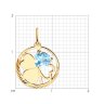 Подвеска золотая пробы 585 с топазом (Арт.51-330-01354-1)