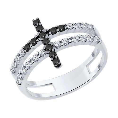 Кольцо из серебра с фианитами (Арт.94014150)