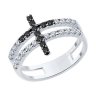 Кольцо из серебра с фианитами (Арт.94014150)