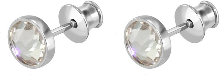 Серьги из серебра с кристаллом swarovski (Арт.bds-5-ss30-1-s)