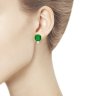 Серьги из серебра с кристаллами (Арт.94022061)