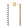 Серьги из золота с фианитами (Арт.029765)