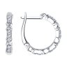 Серьги из серебра с фианитами (Арт.94025093)