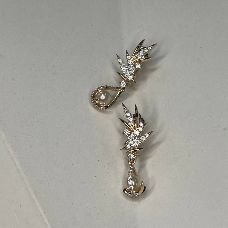 Серьги Эстет (Арт.01s3114390r-1)