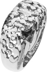 Кольцо из белого золота с бриллиантом Русские Самоцветы (Арт.vka3_7572l)