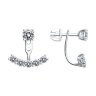 Серьги из серебра с фианитами (Арт.94025877)