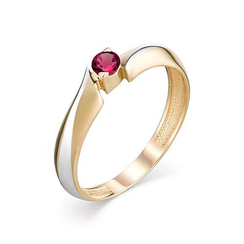 Золотое кольцо с рубином Алькор КЮЗ (Золото) 13098-103