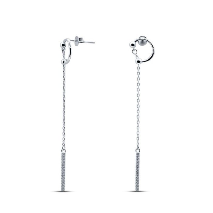 Серьги Серебряные крылья (Арт.02d5466-127_kubcirkonii)