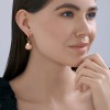 Серьги из золочёного серебра с синтетическим жемчугом «Морская Рапсодия» SOKOLOV (арт.9324)