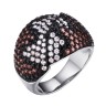 Кольцо серебряное с фианитами «Wild&Beautiful Mix» Fresh Jewelry (арт.MP-R03379-X-WB-X-X-Mix)