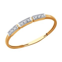 Кольцо из золота с бриллиантами (Арт.1012347)