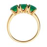 Кольцо из золочёного серебра с агатами (Арт.93-310-02684-1)
