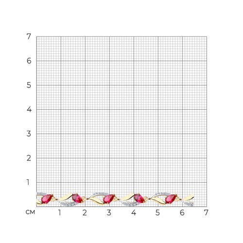 Браслет золотой пробы 585 (Арт.750238)