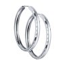 Серьги конго из серебра с алмазной гранью (Арт.94140066)