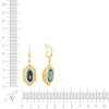 Серьги золотые с лондонским топазом и бриллиантами «Ночной Лондон» My Jewels (арт.EJ8997BT-MG_YGDNLT_DN_LT_YG)