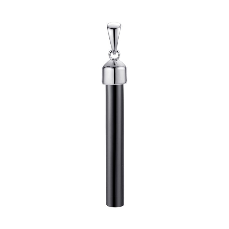 Кулон из серебра с керамикой (Арт.tc-p00090-b-w-x-x-x)