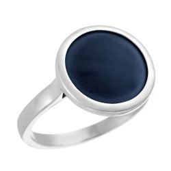 Кольцо из серебра с керамикой (Арт.tm-r01333-vl-w-x-x-x)