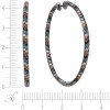 Серьги из золота с бриллиантами «Galaxy Hoop» SOKOLOV (арт.KAE26_SR_DC_BLK)
