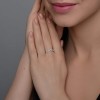 Кольцо серебряное с фианитами «Игра Линий» SOKOLOV (арт.94014231)