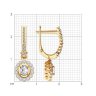 Серьги из золота с бриллиантами (Арт.9020065)