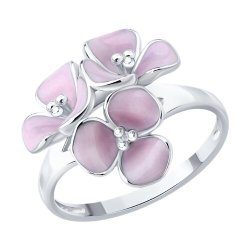 Кольцо из серебра с эмалью (Арт.94014655)