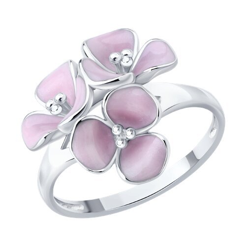 Кольцо из серебра с эмалью (Арт.94014655)