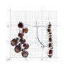 Серьги из серебра с гранатами (Арт.92020007)