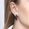 Серьги из серебра с гранатами (Арт.92020007)